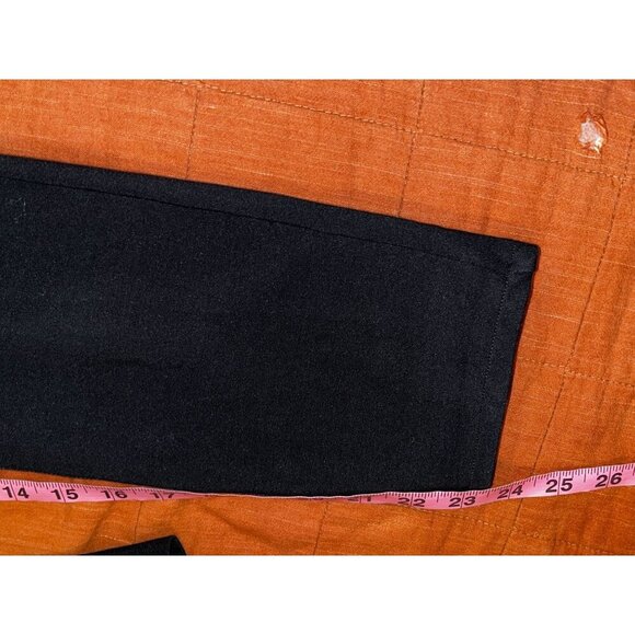 Spanx Black Slim Fit Ankle Length Straight Leg Women's Pants Size L - Picture 10 of 11